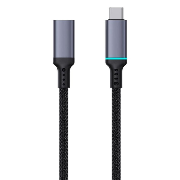 Baseus forlængerkabel USB-C han/USB-C hun 0,5m - Sort