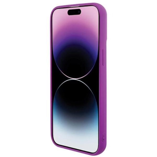 Guess Mobilskal till iPhone 15 Pro Max Disco Metal Script - Rosa Rosa