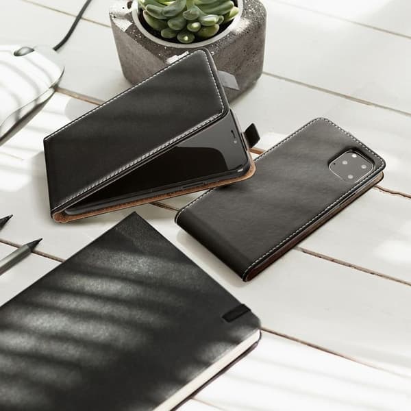 Xiaomi Redmi Note 12 Pro 5G Lompakkokotelo Slim Flexi Fresh - Musta Svart