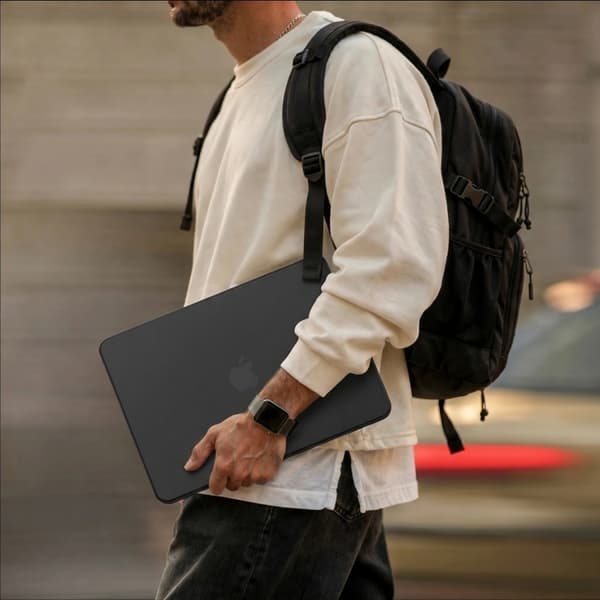 Tech-Protect Fodral För Macbook Neo 13 (2026) Smart Shell - Matte Svart Svart