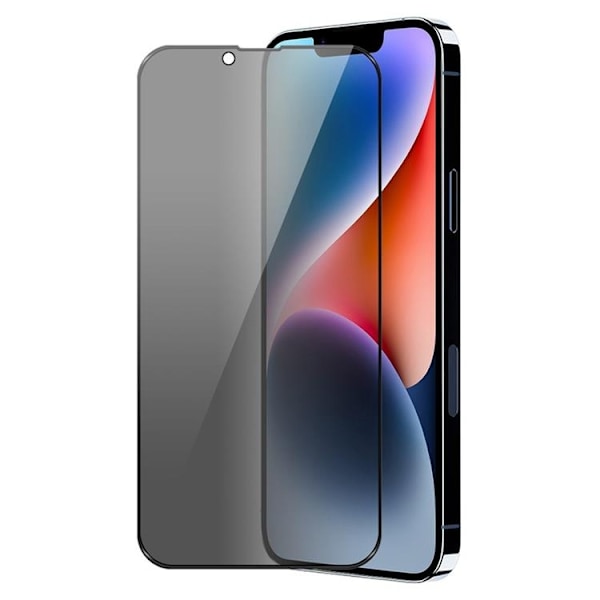 [1-PACK] Privacy Härdat Glas Skärmskydd iPhone 14 Plus Svart