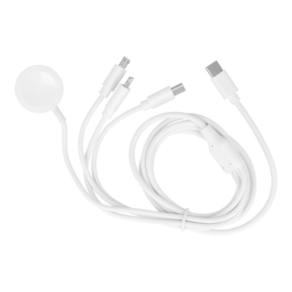 4w1 Lightning+USB-C+MicroUSB+Apple Watch Kabel till USB-C