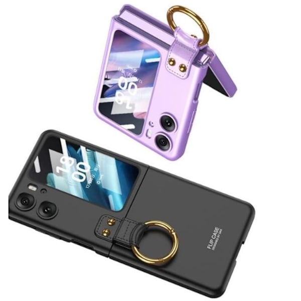 Oppo Find N2 Flip Mobilskal Ringhållare Kickstand - Lila