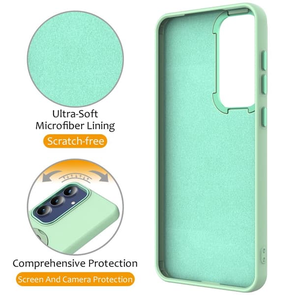 Mobilskal för Samsung Galaxy S26 Plus Magnetiskt Ring Kickstand TPU + PC - Grön