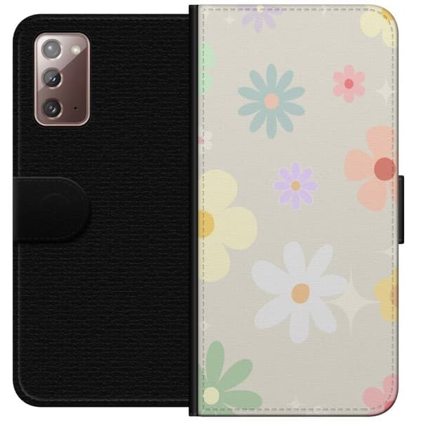 Pung Taske til Samsung Galaxy Note20 med Fejende Blomster