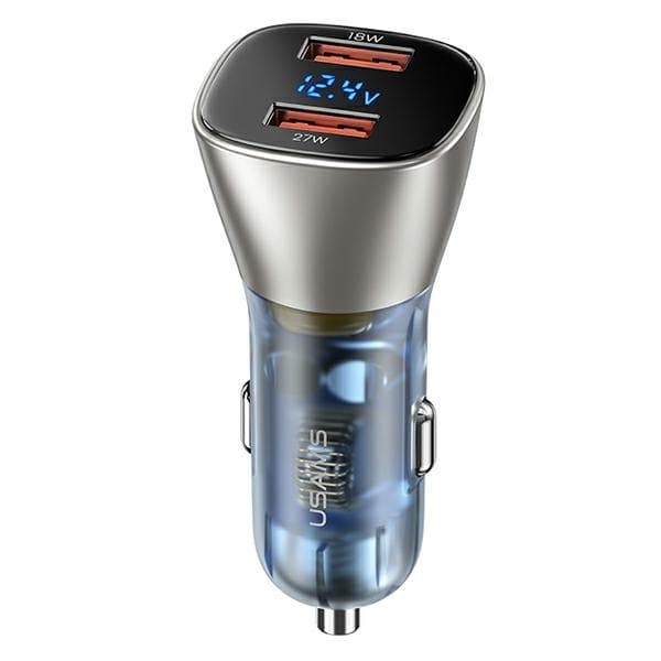 USAMS Billaddare C29 45W 2xUSB-A Fast Charge (US-CC154) – Ljusguld