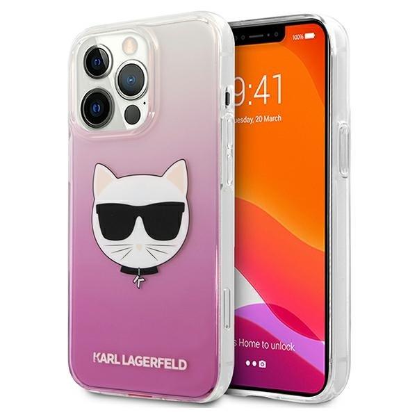 Karl Lagerfeld Choupette Head Cover iPhone 13/13 Pro - Pink Pink