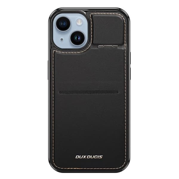 Dux Ducis iPhone 15 Plus -puhelinkotelo Korttikotelo Magsafe RFID Black