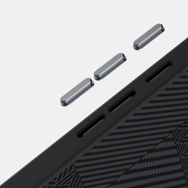 ABEEL Mobilskal till Google Pixel 9a PC TPU Aluminium PU Läder - Textur 1
