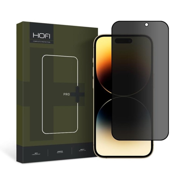 Hofi iPhone 15 Pro Skærmbeskytter i hærdet glas Anti Spy Privacy