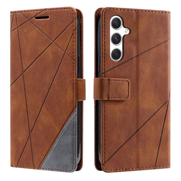 Plånboksfodral för Samsung Galaxy S26 Plus Konstläder - Brun