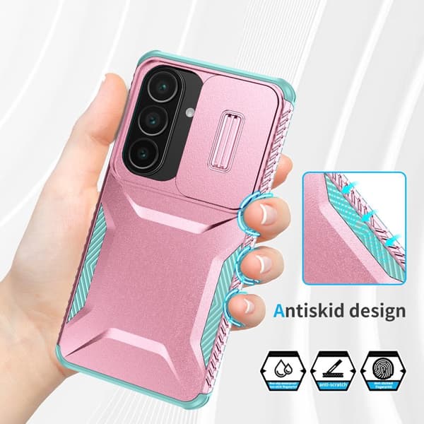Mobilskal för Samsung Galaxy S26 Camshield TPU + PC - Rosa
