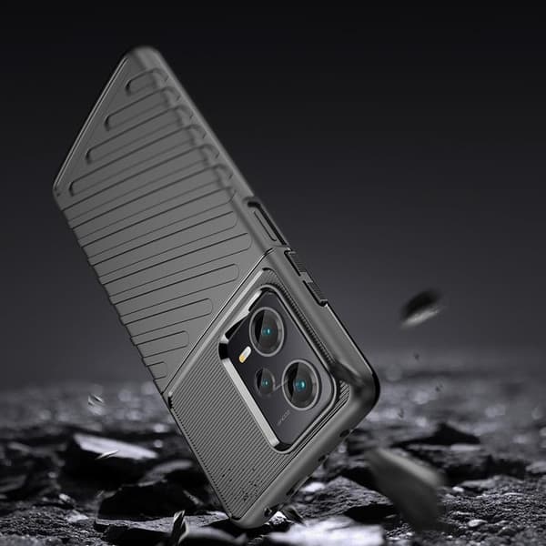 Mobilskal till Xiaomi Redmi Note 12 Pro Plus Thunder Armor Silikon - Svart Svart