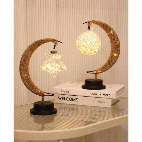 Bordlampe Ved Sengen Twirl Art Deco (Model 1) EID Brun