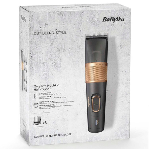 Babyliss Hårklipper Graphite Precision E987E Grå
