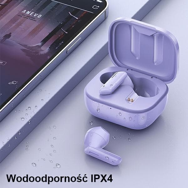 Awei TWS Bluetooth In-Ear Hörlurar T36 - Lila Lila