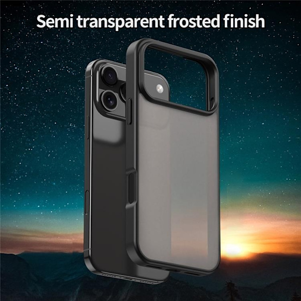 Mobilskal till iPhone 17 Pro Skin Touch Matte Svart