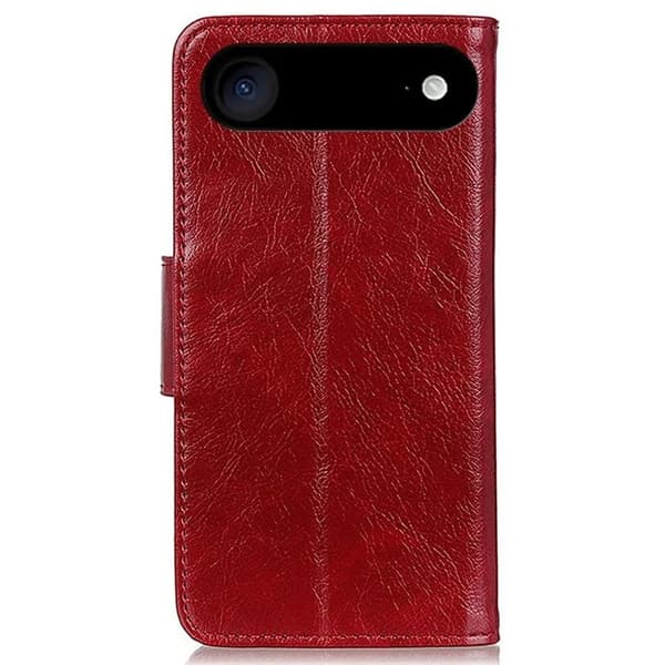 iPhone Air Plånboksfodral Äkta läder - Röd Röd