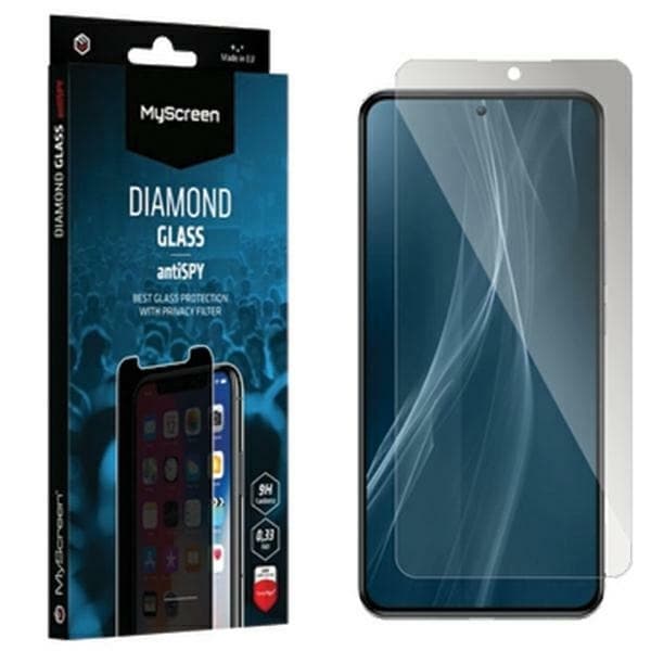 MS iPhone 16 Pro hærdet glas Skærmbeskytter AntiSpy Diamond