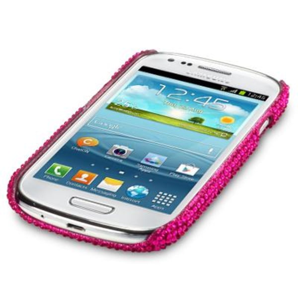 Bling Bling -kuori Samsung Galaxy S3 mini i8190:lle (magenta)