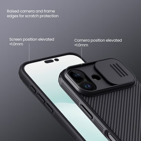 NILLKIN Mobilskal till iPhone 17 Slide Kamera Lid - Blå Blå