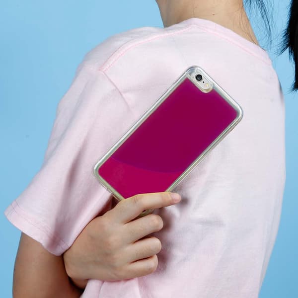 Liquid Neon Sand -kuori iPhone 6/6s Plus - Violet Lila