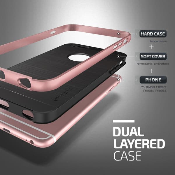 Verus High Pro Shield Cover til Apple iPhone 6(S) Plus - Rose Gold Roséguld