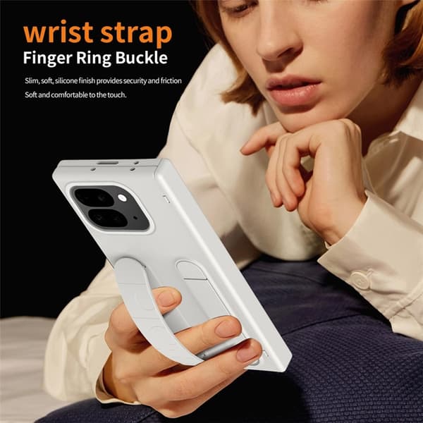 Mobilskal till Google Pixel 10 Pro Fold Wristband Kickstand - Vit Vit