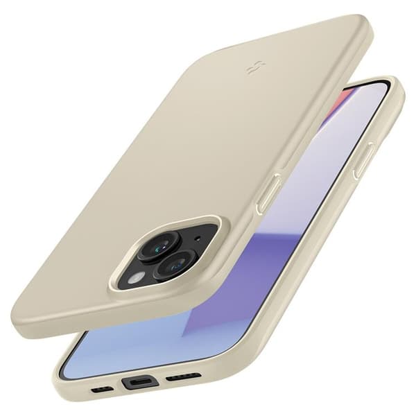 Spigen iPhone 15 Plus -puhelimen suojakuori Thin Fit - Mute Beige Beige