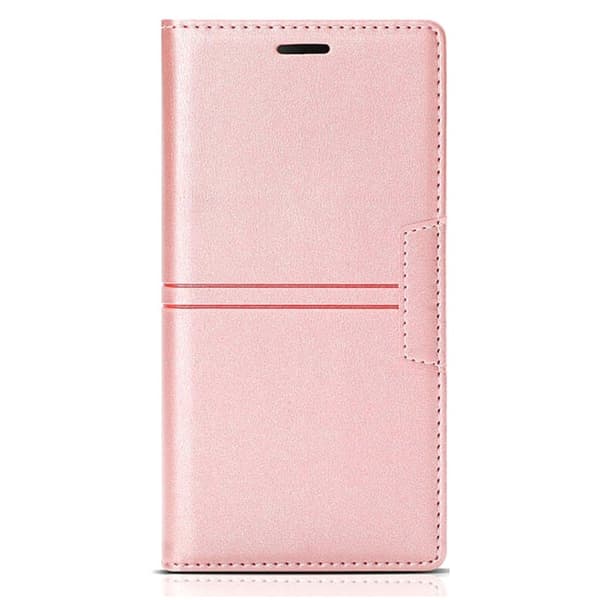 Samsung Galaxy A55 5G Plånboksfodral Konstläder Stötsäker Ställ - Roséguld
