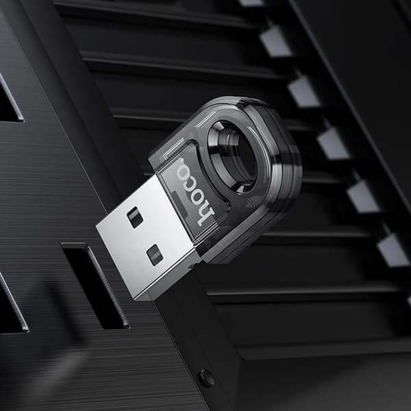 Hoco Adapter USB-A Bluetooth UA28 - Transparent Svart Svart