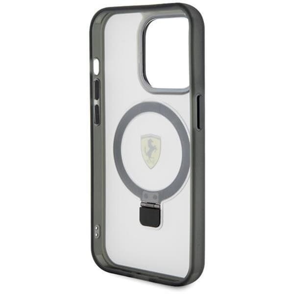 Ferrari Mobilskal till iPhone 15 Pro Magsafe Ring Stand 2023 - Clear Transparent