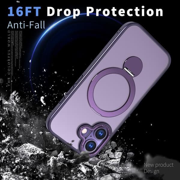 Mobilskal till iPhone 17 MagSafe Rotating Kickstand Lila