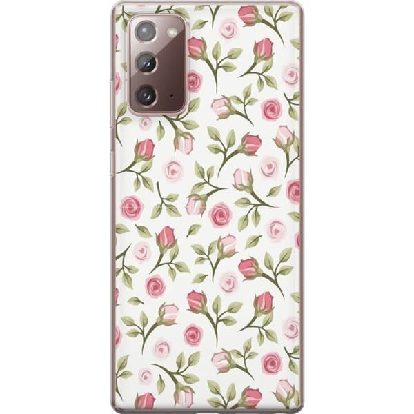 Telefontaske til Samsung Galaxy Note20 med blomster