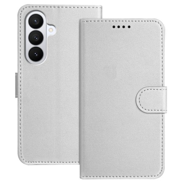 Plånboksfodral för Samsung Galaxy S26 Plus Konstläder Ställ - Silver