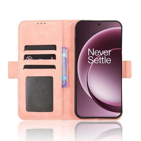 OnePlus 15 5G Plånboksfodral Konstläder Rosa
