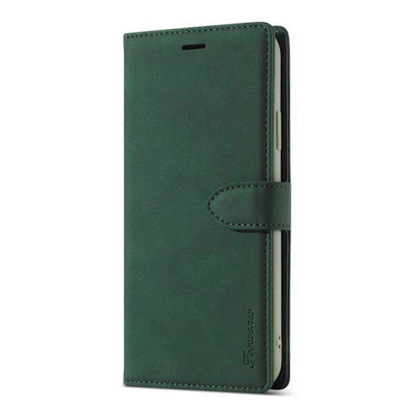 FORWENW iPhone 12 mini Plånboksfodral i Konstläder - Grön