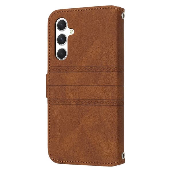 Plånboksfodral för Samsung Galaxy S26 Plus Konstläder - Brun