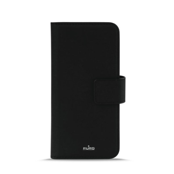 Puro - EcoLeather Wallet Case Aftagelig iPhone X / XS - Svar Black
