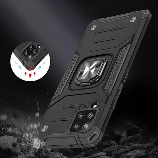 Wozinsky Ring Armor  Skal Galaxy A42 - Svart Svart
