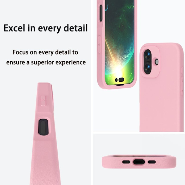 Mobilskal till iPhone 16 Shockproof EVA - Rosa Rosa