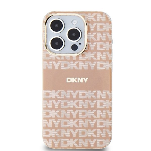 DKNY iPhone 14 Pro Max Mobilskal Magsafe IML Mono & Stripe - Rosa