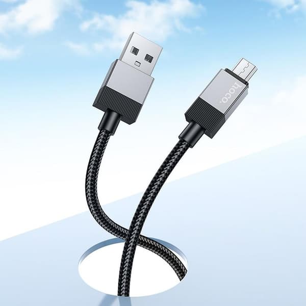 Hoco USB-A - Micro-USB 2.4A Kabel 1m X110 - Svart Svart