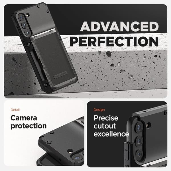 VRS DESIGN Damda Glide Pro Cover Galaxy S23 Plus - Sort Svart