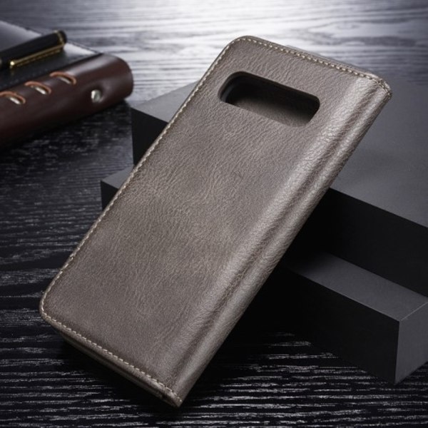 DG.MING Plånboksfodral 2-i-1 Split för Samsung Galaxy S10 - Grå grå