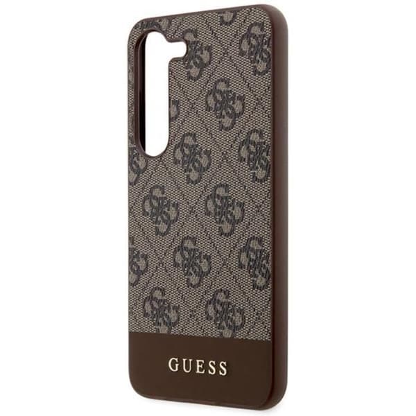 Guess Galaxy S24 Plus Mobilskal 4G Stripe Collection - Brun Brun
