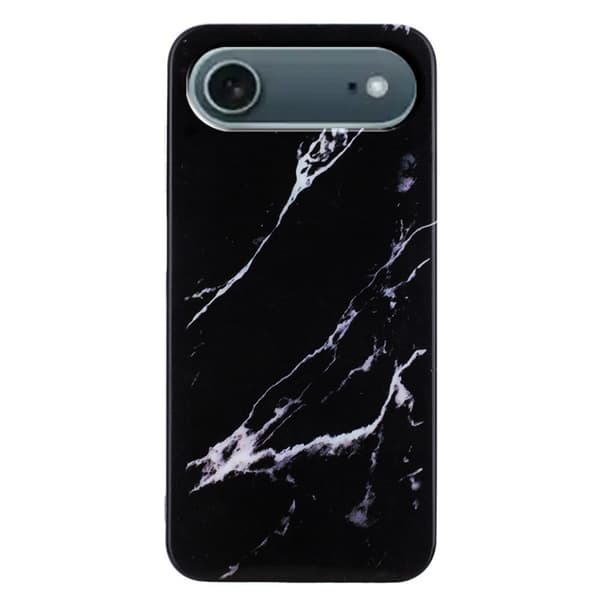 Mobilskal till iPhone Air Marble Pattern Painted TPU - Svart Svart