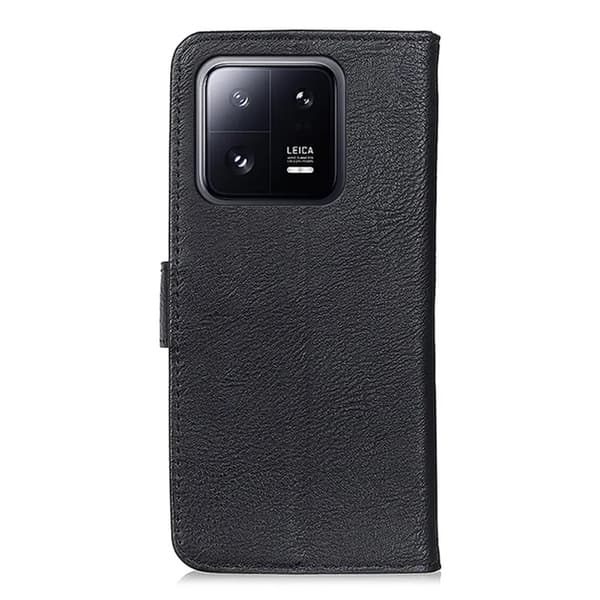 KHAZNEH Xiaomi 13 Lompakkokotelo Cowhide - Musta Black