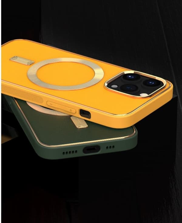 BOOM iPhone 14 Pro Magsafe Lædercover - Lilla Lila