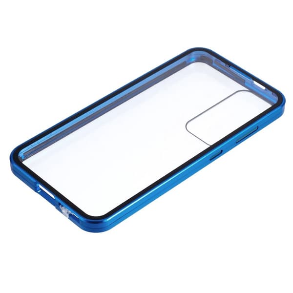Mobilskal för Samsung Galaxy S26 Plus Dubbel-sidigt härdat glas - Blå